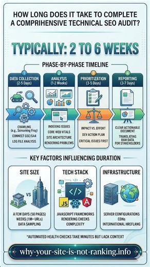 How long does it take to complete a comprehensive technical SEO audit?