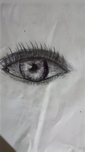how to make a eye with ball pen #pencilsketch #trending
