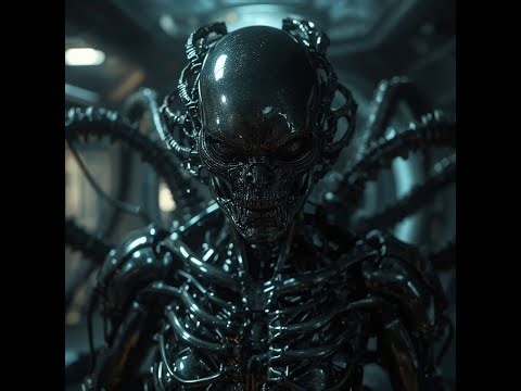 Biomechanical Alien Awakens | Horror Sci-Fi Cyberpunk Short by Alan Roo