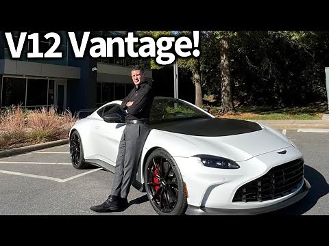 The 2023 Aston Martin V12 VantageCoupe! Best Sounding Car Ever? Walk Around, Drive And Engine Sound!