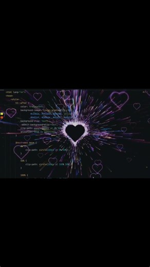 Write a loop in Python that makes purple mist and starlight swirl around a heartbeat; #pyodide