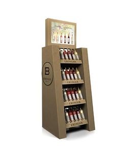 [Hot Item] Wine Bottle Water Bottle Display Stands with Corrugated Cardboard Display Stand