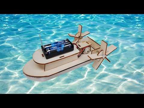 How to Build an Electric Powered Paddle Boat From Wood (STEM Project)