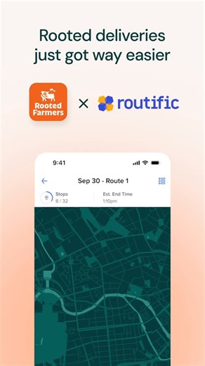 Rooted Farmers on Instagram: "Delivery days just got a whole lot easier. 🚚✨ Meet Rooted’s new Routific integration — one-click route optimization built right into your workflow. With Rooted’s new Routific integration, you can: 🚚 Build optimized delivery routes in one click ⛽️ Cut miles + fuel costs 😌 Give your drivers clearer, calmer days ⏱ Save hours of manual work Oh — and it’s free for up to 100 orders a month! Need more? Rooted users get 30% off Routific plans. 👉 Learn more at the link i