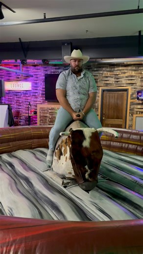 16K views · 26 reactions | Who can stay on the mechanical bull longest? #rodeo #challenge | Evan Era | Facebook