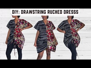 DIY Ruched Drawstring Dress Tutorial | Easy Sewing for Beginners