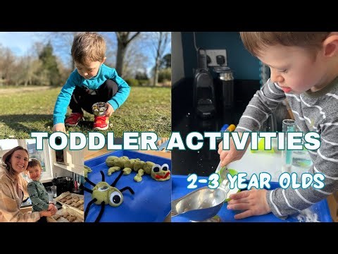 EASY TODDLER ACTIVITIES TO DO WITH A 2- 3 YEAR OLD/ DEVELOPMENTAL ACTIVITIES