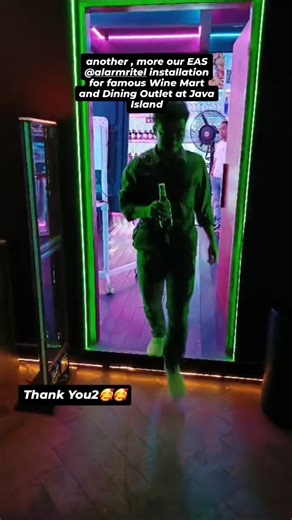 HELEN'S MART ( more outlet at Java Island ) with our set EAS security system AM58KHZ #eas#mart#wine