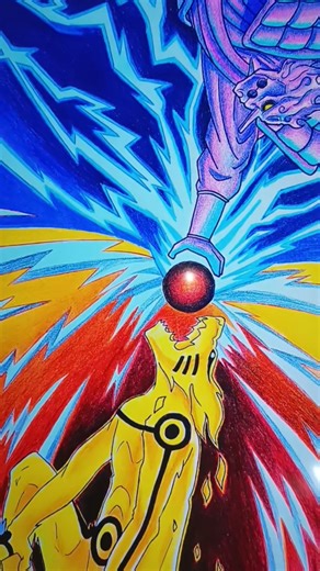 Susanoo VS kurama drawing inspired by @ChandanMehtaArts#kpopdemonhunters#narutoshippuden#art