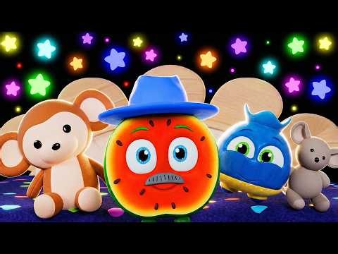 Funky Fruits Baby Sensory | No No Song: Bedtime Routine! 🦷✨ Learn to Brush Teeth with Funky Fruites