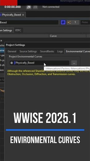 [Shorts] Wwise 2025.1 | Environmental Curves #tutorial #wwise #audio #sound #gamedev