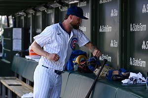 Chicago Cubs pitcher Colten Brewer broke his hand punching wall in frustration