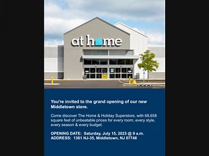 At Home Middletown Now Open, Will Have Grand Opening July 15
