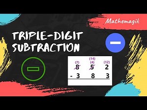 Triple digit subtraction with BORROWING - Super easy METHOD