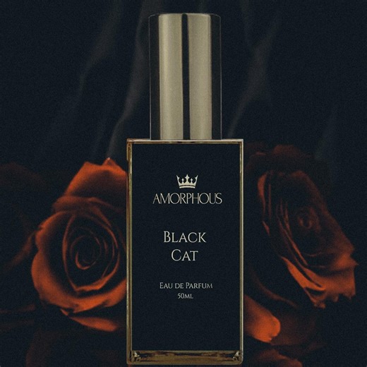 Black Cat Perfume | Spicy Cardamom, Incense, Cedar Fragrance - Etsy