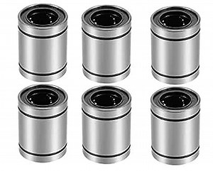 LM8UU Linear Bearings 8x15x24mm 3D Printer Cylinder Ball Bushing Motion Double Sealed for 8mm Rotation Rod (6Pcs)