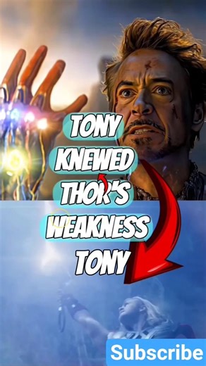 tony knewed thor's weakness. #marvel #shorts