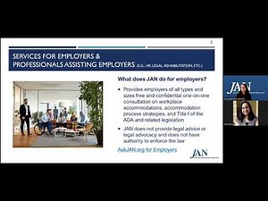 Navigating the Job Accommodation Process with the Job Accommodation Network