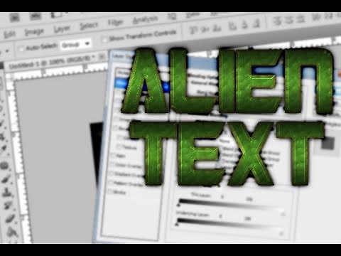 Photoshop - Alien Text
