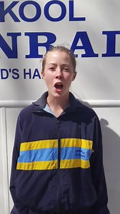 Whatsapp deur Jonelle du Toit Thérèse Erasmus lewer haar Eisteddfod gedig waarvoor sy 'n medalje verower het 🏆 #eisteddfod #graad5 #medalje | Laerskool FD Conradie
