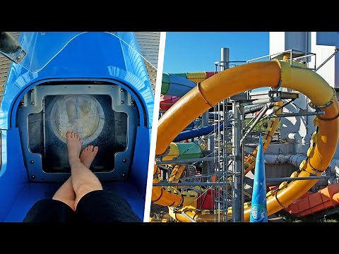 Extreme Trapdoor Water Slides Compilation | 4K POV