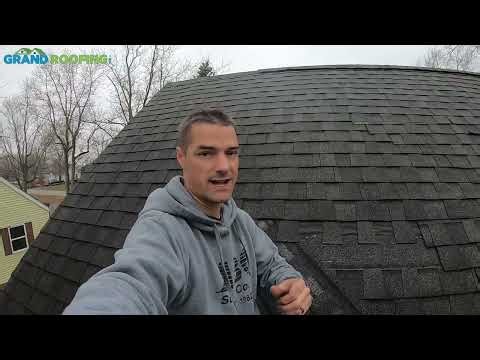Grand Roofing DIY Steep Pitch Roof Repair Back Side