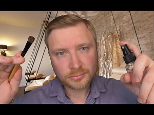 ASMR - Sleep Clinic Roleplay (Palm Painting, Glass, Wood Tapping)