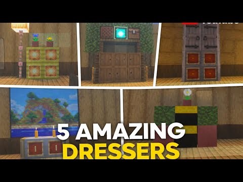 5 Amazing Dressers #minecraft #trend