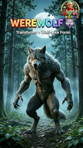 Vampire vs Werewolf 🧛🐺 What’s the Difference? | Learn English #shorts #learnenglish