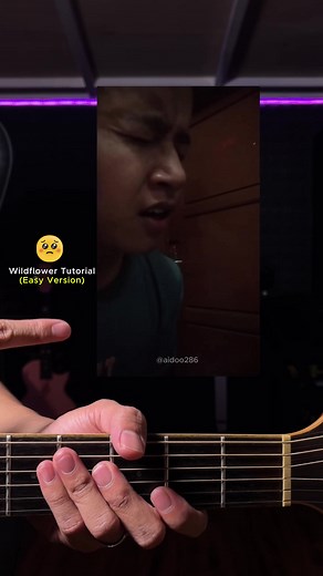 how to play wildflower - billie eilish #guitartutorial