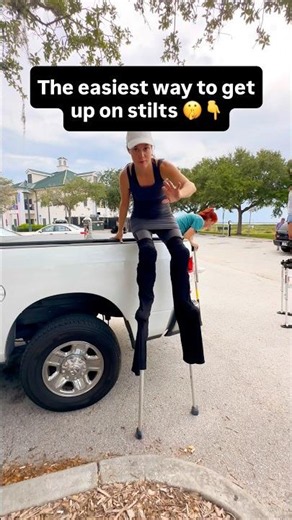 How to Stand Up on Stilts for the First Time! 🛑 (Easier than it looks!)