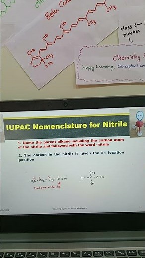 IUPAC: Nitrile Functional Group