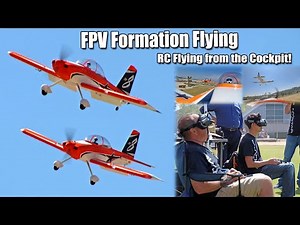 RC Formation Flying from the Cockpit! FPV Duo Flight at RC Expo
