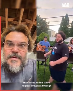 727K views · 16K reactions | This lad spent ages trying to get his doppelganger - Jack Black 's - attention! 落 | LADbible Australia | Facebook