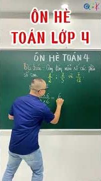 Grade 4 Math Summer Review: Finding Common Denominators - Lesson 4 #shorts #shortvideo #maths #fy...