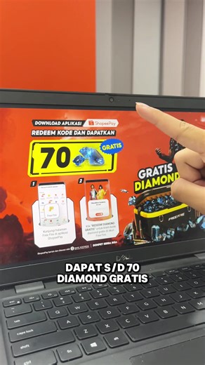 KAGET BANGET! Survivors merapat! 🔥🔥 Siapa yang mau dapat s/d 70 diamond gratis? Yuk, ikuti caranya di video ini dan dapatkan diamond gratis untuk kamu yang mau main Free Fire lebih seru~ #ShopeePay #AplikasiShopeePay #FreeFire