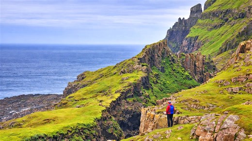 The North Atlantic islands known for their vertical cliffs