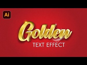 How to create Golden text effect in Adobe Illustrator 2021