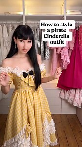 659K views · 26K reactions | How to style a pirate Cinderella ball gown outfit #grwm #ootd #styling #andreasfashiongalaxy | Andrea Dietrich | Facebook
