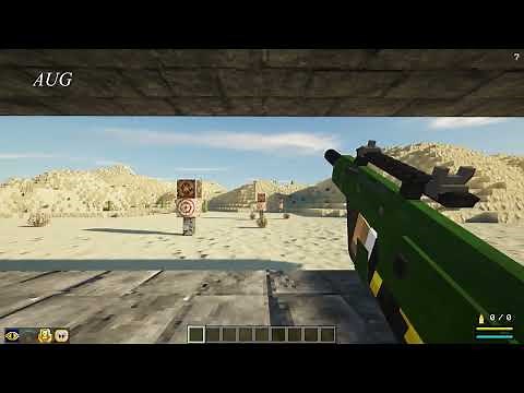 Minecraft: Guns RPG mod (1.16.5) - All weapons showcase