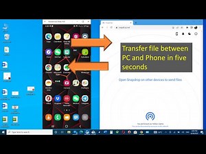 how to transfer files between laptop and mobile phone without cable| snapdrop.net