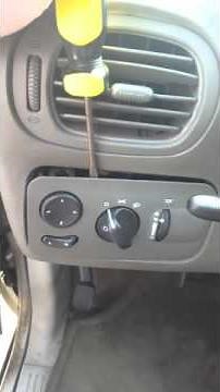 How to replace a dodge caravan headlight switch