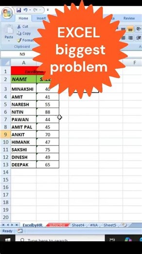 Text to Number in Excel | 1 Click Trick ⚡Excel Ka Best Trick: Text → Number 😲 #spreadsheets #minitab