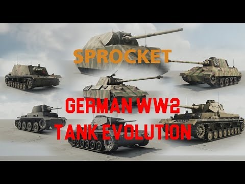 WW2 German tank evolution in Sprocket tank designer