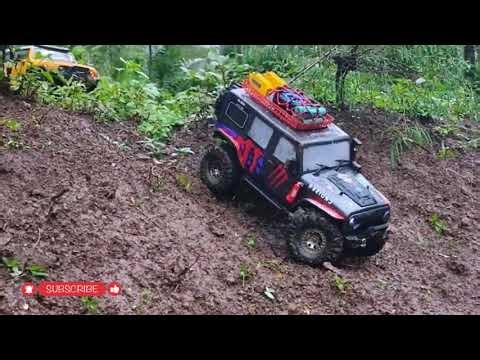 RC CARS TRUCK 4X4 OFFROAD ADVENTURE TO THE MOUNTAIN WITH STRONG WINDS BREAKING,MUDING RC CAR