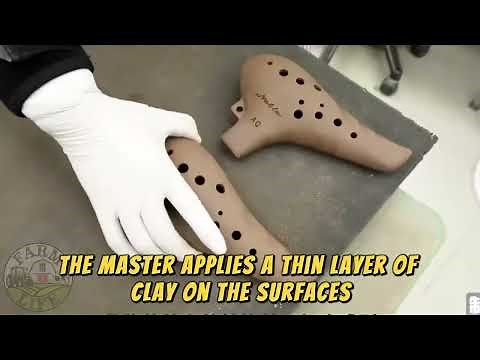 Unique Craftsmanship : The Process of Creating a Delicate Ceramic Flute from Clay