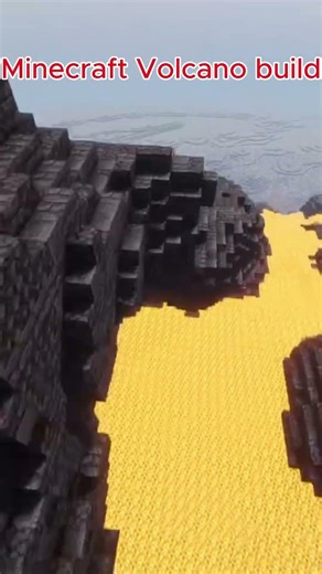 Minecraft Volcano build