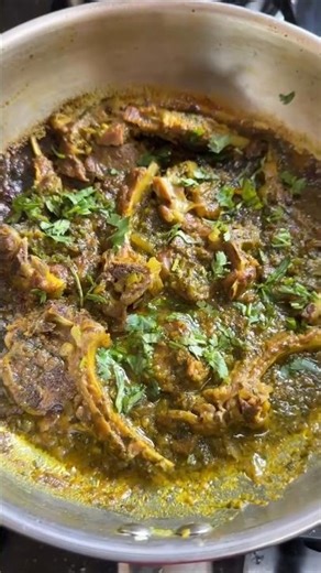 Green Mutton Chops #food #foodie #foodblogger #cooking #recipe #green #mutton #trending#viral#shorts