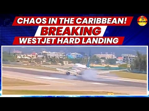JUST IN: WestJet Boeing 737 landing gear collapses landing at Saint Maarten: 09/07/25