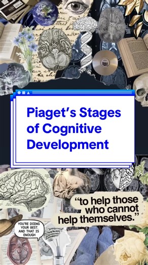 Piaget and his stages of Cognitive Development 👏 #WorldofPsychology #Psyched2know #HumanDevelopment #Educational